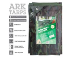 ARK Tarps Camouflage 4m x 6m Extra Heavy Duty Tarp - 3 Year UV Guarantee 100% Waterproof for Life - Strong, Lightweight & Reliable