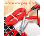 USB Date Cable Head Compatible for Recycled Cord Smartphone Mobile Phone Micro USB Black