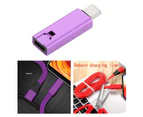 USB Date Cable Head Compatible for Recycled Cord Smartphone Mobile Phone TYPE-C Purple