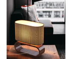 2Pack Bedside Table Desk Lamp Wooden Reading Light Room Decor Night Light With Bulbs