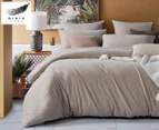 Gioia Casa Jersey Cotton Quilt Cover Set - Natural