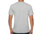 Hard Yakka Men's 3056 Short Sleeve Embossed Tee / T-Shirt / Tshirt - Light Grey Marle