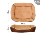 Oppsbuy Calming Cat Bed Plush Kennel Dog Bed Soft Faux Fur Fuffy Pet Beds