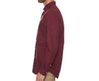 Polo Ralph Lauren Men's Long Sleeve Custom Fit Sport Shirt - Classic Wine
