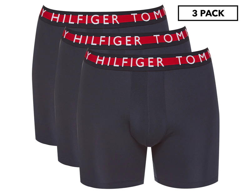 Tommy Hilfiger Men's Heritage Micro Rib Boxer Briefs 3-Pack - Navy