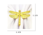 Bestier 6/12 Pcs Metal Dragonfly Napkin Ring-Gold