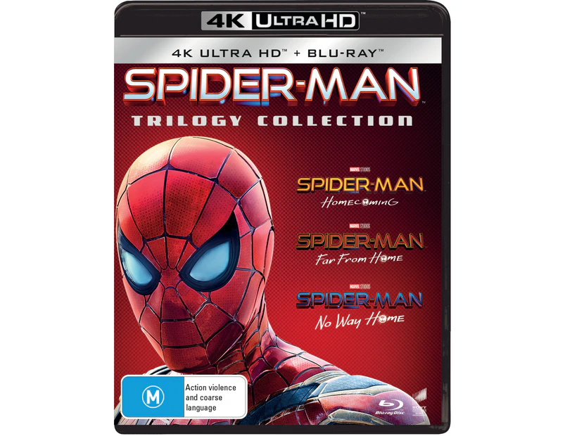 Spider Man Homecoming / Far from Home / No Way Home 4K Ultra HD Blu-ray Boxset B