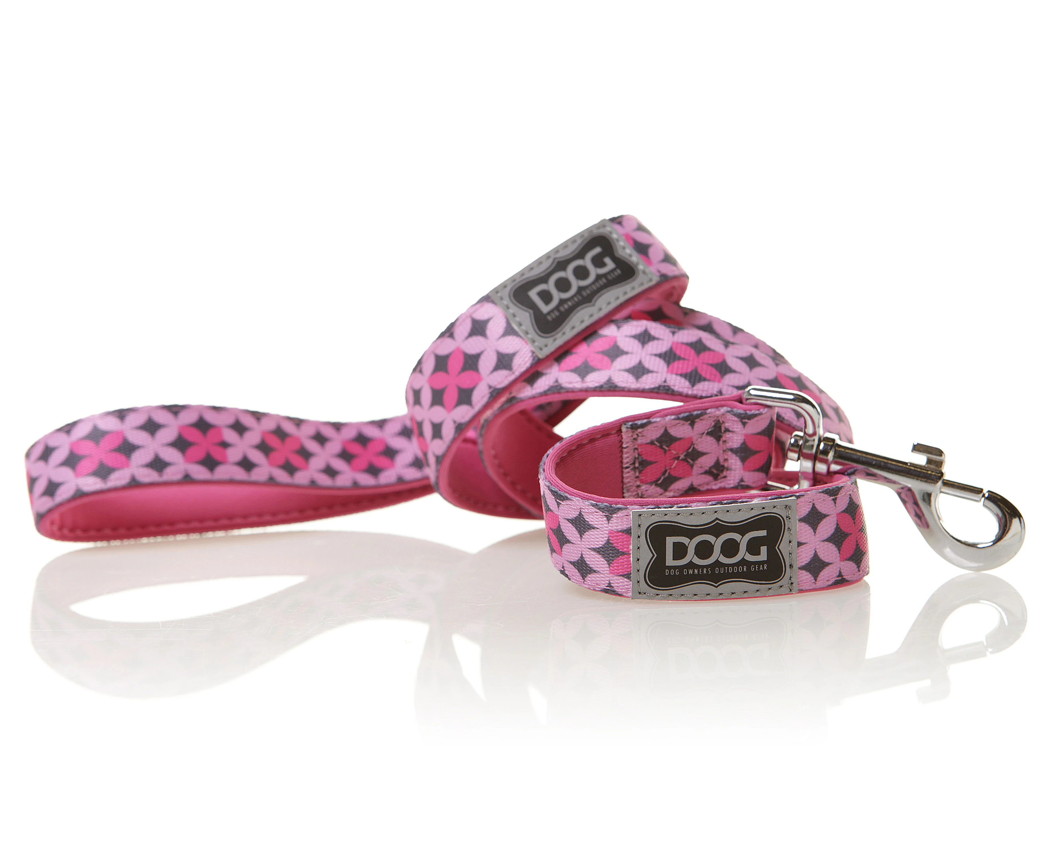 Doog Toto Lead Pink & Grey