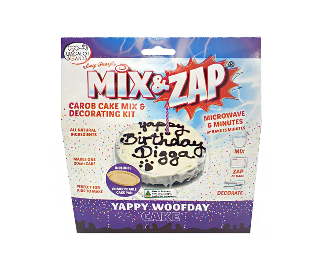 Mix & Zap 20cm Yappy Woofday Dog & Pupyp Birthday Cake Kit by Wagalot