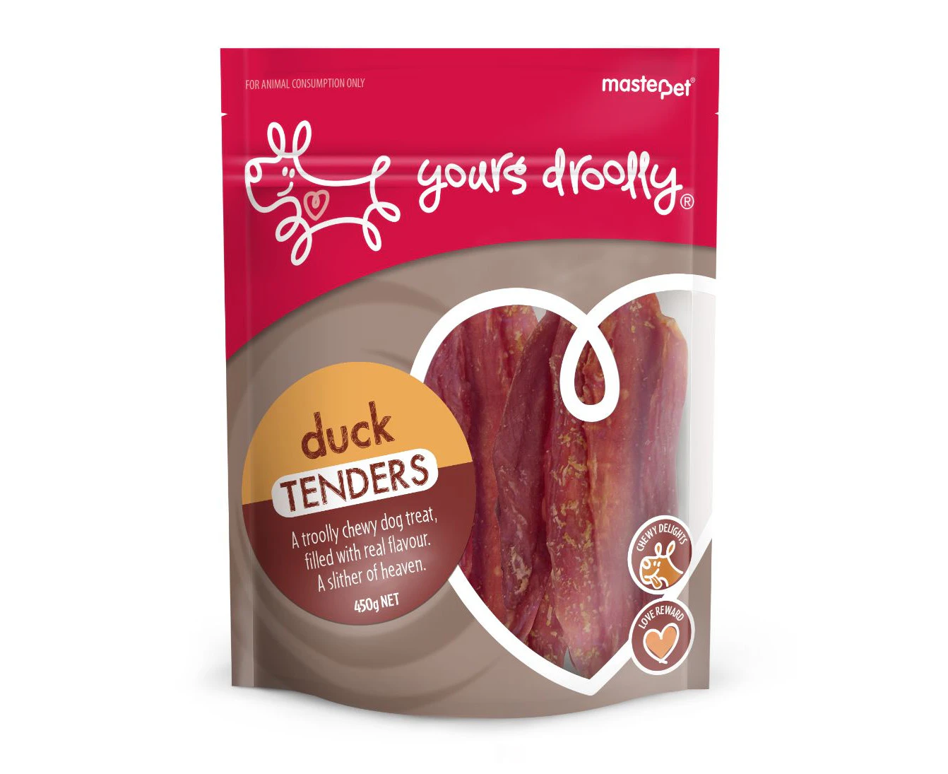 Yours Droolly Duck Tenders Dog Treats 500g