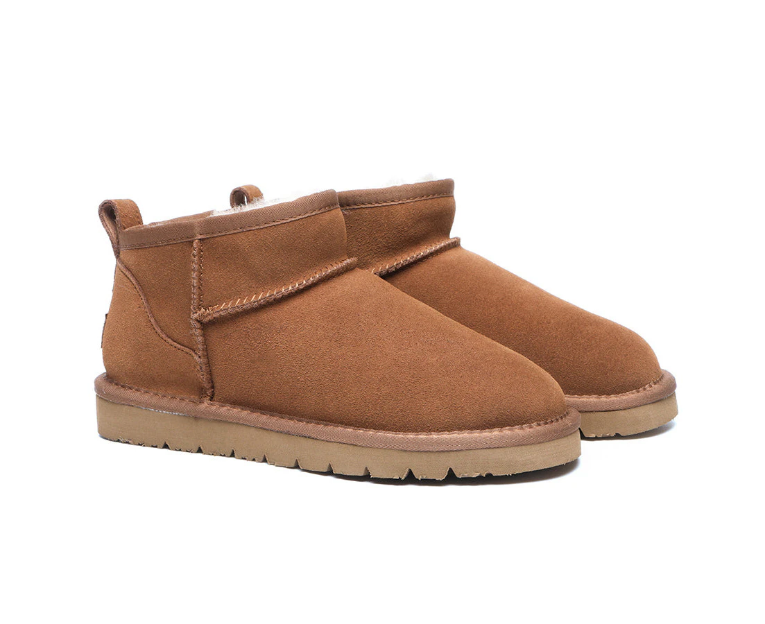 Australian Shepherd(R) Mini Ugg Boots Unisex Julia - Chestnut