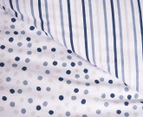 Minikins Junior Multi Spot Reversible Quilt Cover Set - Blue