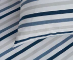 Minikins Junior Fitted Combo Sheet Set - Blue Stripe