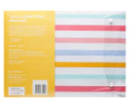 Minikins Junior Fitted Combo Sheet Set - Rainbow Stripe