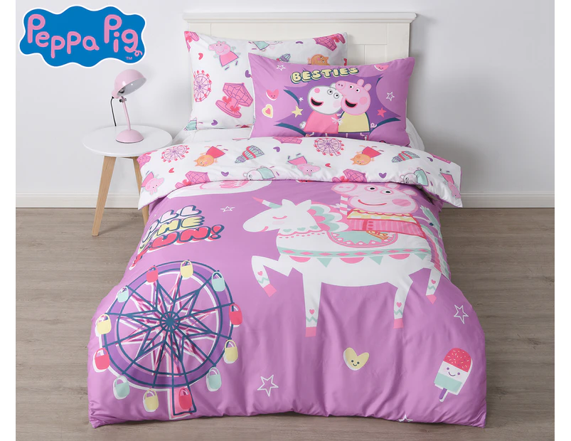 Peppa Pig Quilt Cover Set - Multi