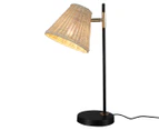 Lexi Lighting Yvette Table Lamp - Black/Natural