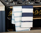 Ecology 2-Piece Foundation Tea Towel Set - Denim Blue/Multi