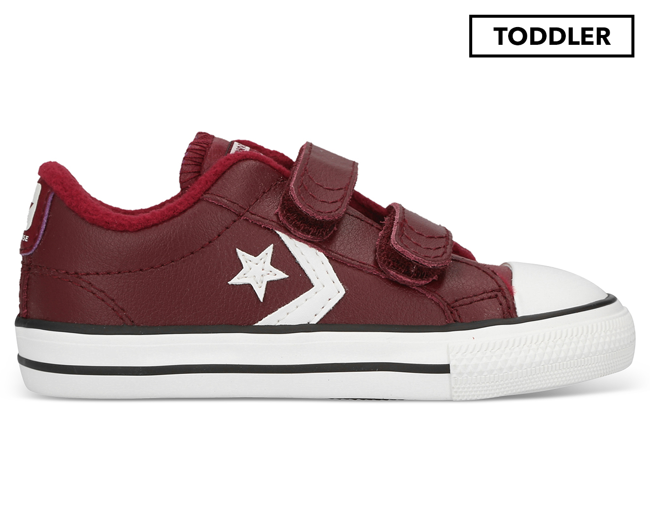 Converse Toddler Boys' Star Player 2V Ox Sneakers - Dark Burgundy/Pomegranate  Red/White 