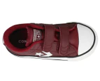 Converse Toddler Boys' Star Player 2V Ox Sneakers - Dark Burgundy/Pomegranate Red/White