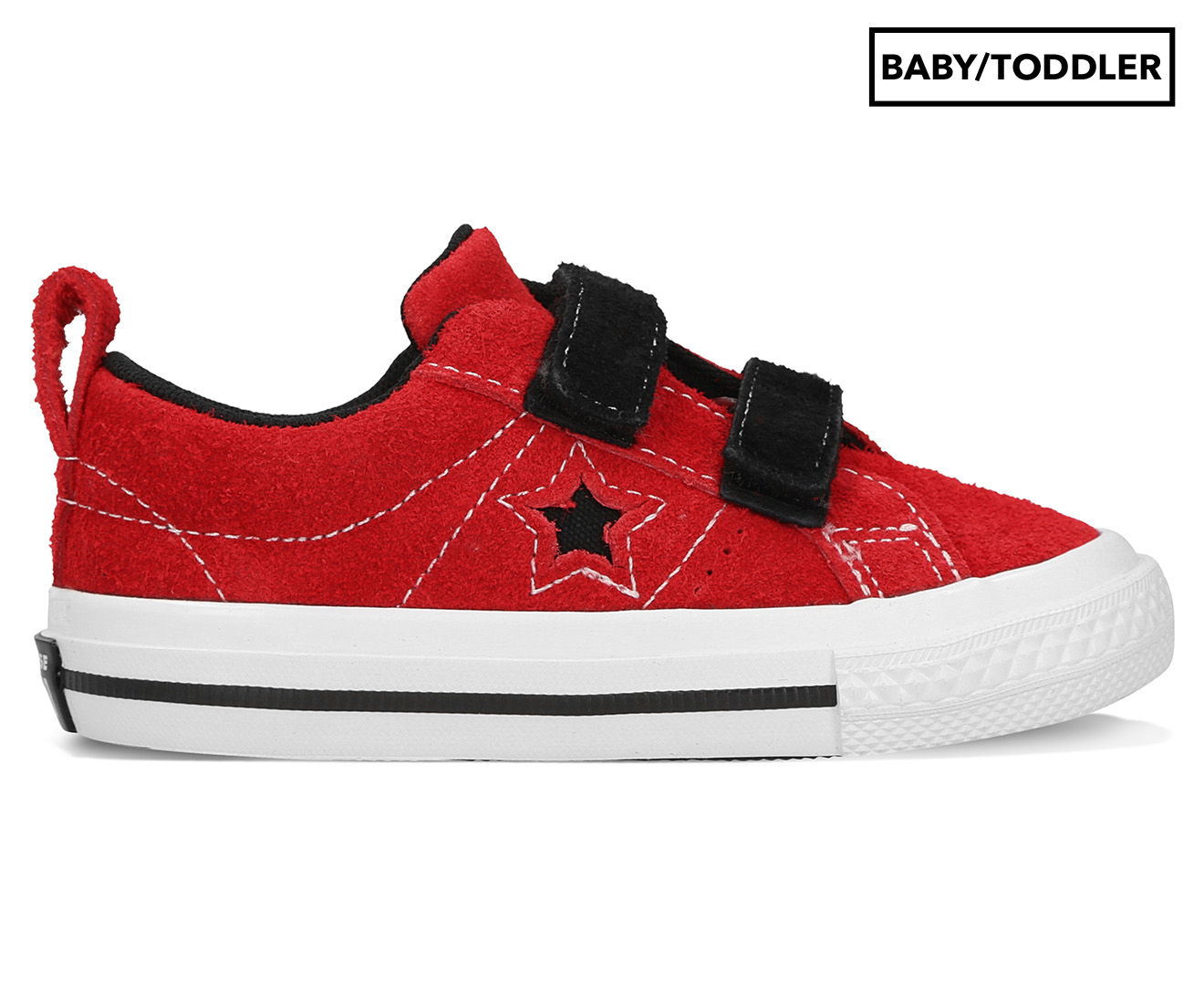 Converse hotsell velcro red