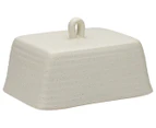 Ecology Ottawa Stoneware Rustic Butter Dish & Tray 17.5cm w/ Handle - Calico