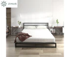 Zinus Heavy Duty Low Bed Frame Base w/ Headboard