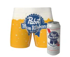 Pabst Blue Ribbon Beer Swag Boxer Briefs in a Can