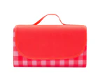 Outdoor Picnic Blanket Large Sand Proof and Waterproof Portable Beach Mat-Red