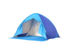 Mountview Pop Up Tent Beach  Camping Tents 2-3 Person Hiking Portable Shelter - Blue