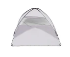 Mountview Pop Up Beach Tent Caming Portable Shelter Shade 4 Person Tents Fish - Grey