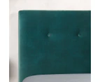 Zinus Green Velvet Fabric Bed