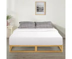 Zinus Industrial Pine Wood Bed Frame Low Pallet Style Base