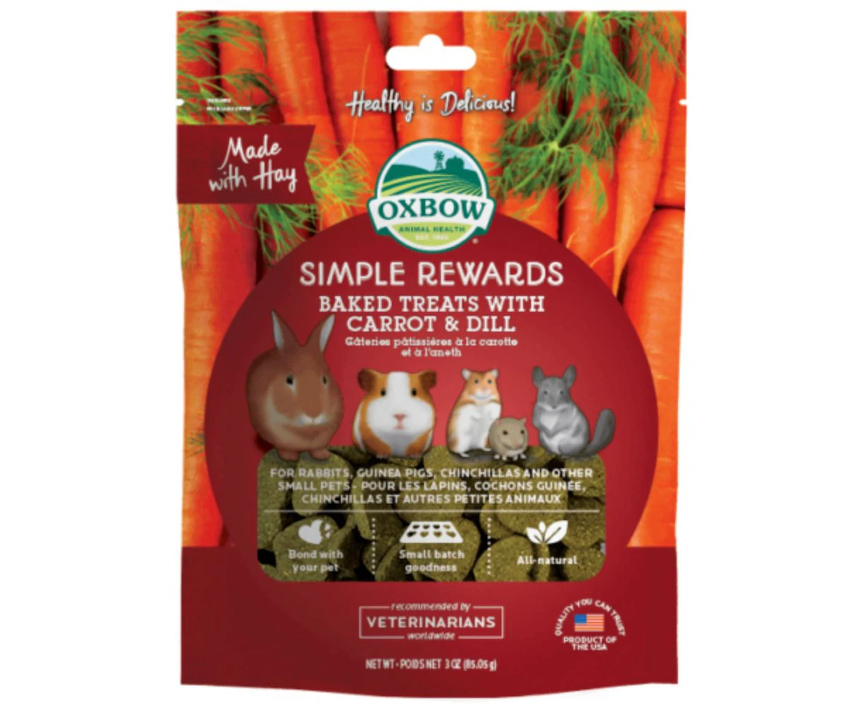 Oxbow Simple Rewards Carrot & Dill Treats 85G