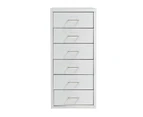 Levede 6 Drawer Office Cabinet Drawers Storage Cabinets Steel Rack Home White