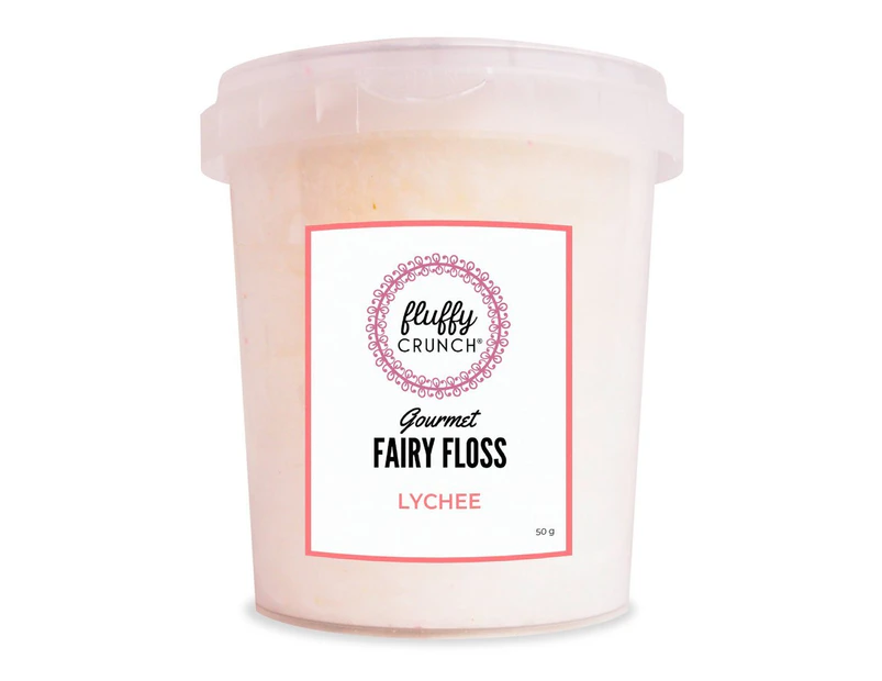 Fluffy Crunch Fairy Floss Lychee 50g