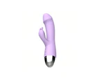 Leten Rabbit Vibrator G Spot Clitoris Super Soft Massager Stimulator - Purple