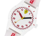 Scuderia Ferrari Kids' 34mm Red Rev Silicone Watch - Transparent/White/Red