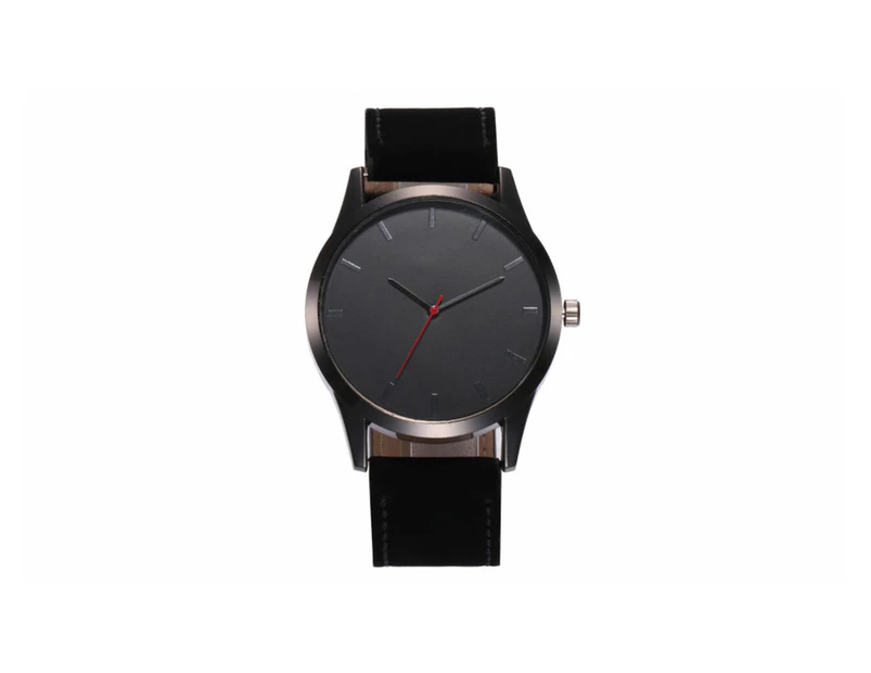 Smart Minimalistic Men's Quartz Watch - Black