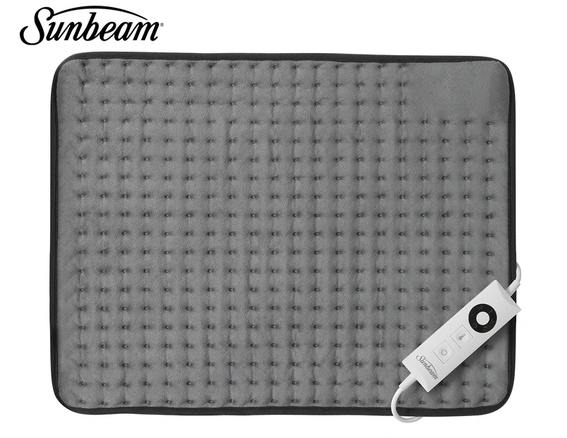 Sunbeam 38x50cm XL Therapeutic Heat Pad - Grey HPM5100