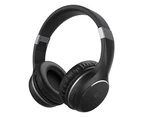 Motorola Bluetooth Wireless Headphones with Microphone, MOTO XT220 Over-Ear Foldable Head Phones with Dynamic Bass & 24h Playtime (Jet Black)