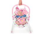 Disney Bright Starts Baby/Newborn Vibrating Bouncer Chair 0m+ Minnie Mouse Pink