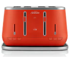 Sunbeam Kyoto City Collection 4-Slice Toaster - Orange/Silver TAM8004NG