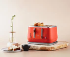 Sunbeam Kyoto City Collection 4-Slice Toaster - Orange/Silver TAM8004NG
