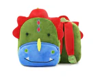 Cartoon Dinosaur Baby Backpack School Bag - Green