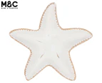 Maine & Crawford 34x34cm Harlak Wood Starfish Dish - White
