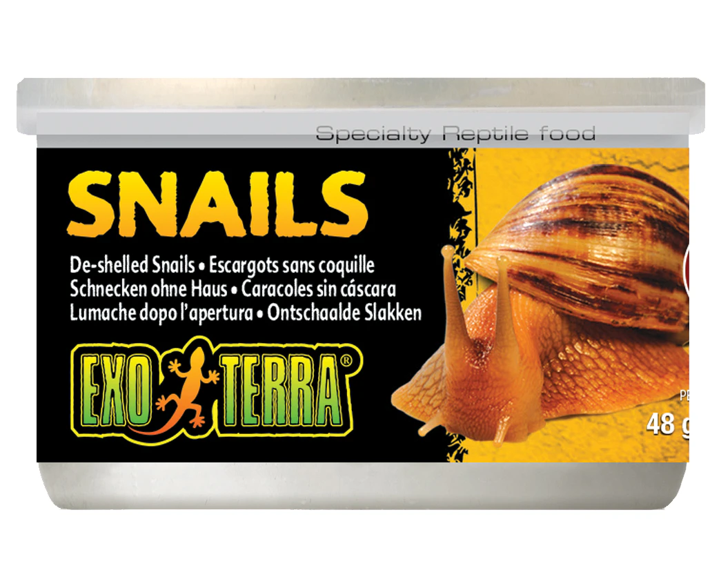 Exo Terra 48 gram Snails De-shelled Reptile Food