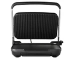 Sunbeam Café Style 6-Slice Sandwich Press - Black/Silver GRM7000SS