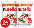 2 x Nutella Pull Apart Portion Packs 12pk