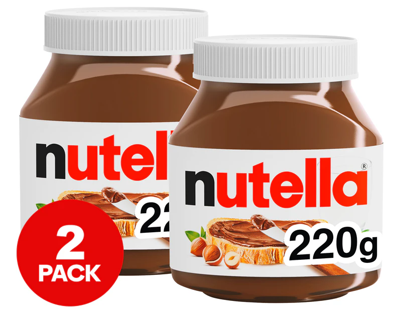 2 x Nutella Jar 220g