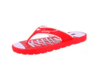 Flite Kid's Sneaker Lace Design Flip Flops- Red/White